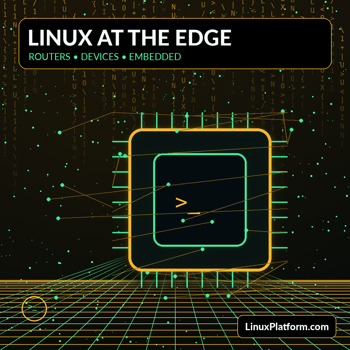 Futuristic Linux embedded hardware and edge processor